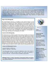 Reference Guide - Weather Climate of SL and adaptation